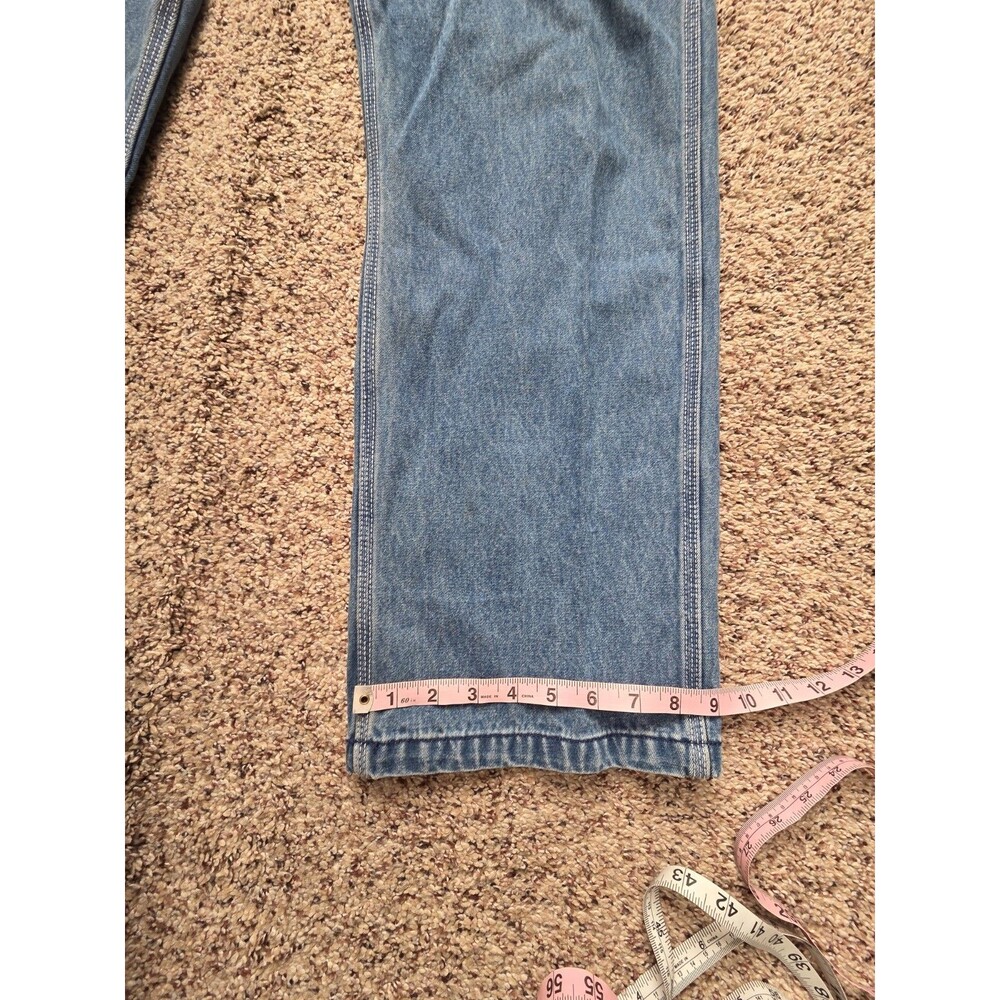 Vintg Big Smith Mens Denim Carpenter Bib Overalls Work Utility Overall 36"*32" - Picture 8 of 10